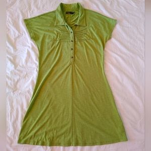 Prana Green Collared Dress